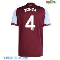 Camisa de time de futebol Aston Villa Ezri Konsa #4 Replicas 1º Equipamento 2025-26 Manga Curta